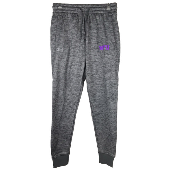 Under Armour New York University NYU Joggers Heather Gray Sweatpants Medium - Picture 1 of 12